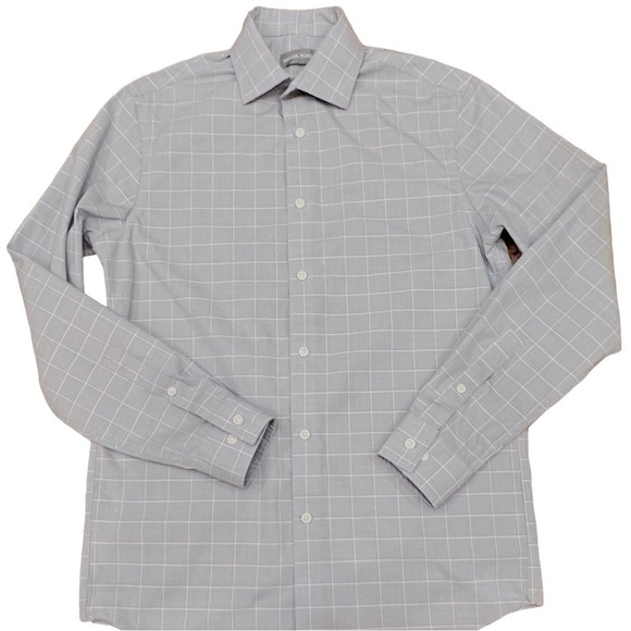 MICHAEL Kors Men’s Regular Fit, Airsoft Stretch Shirt, Size 14 1/2",  32/33 - Picture 1 of 9